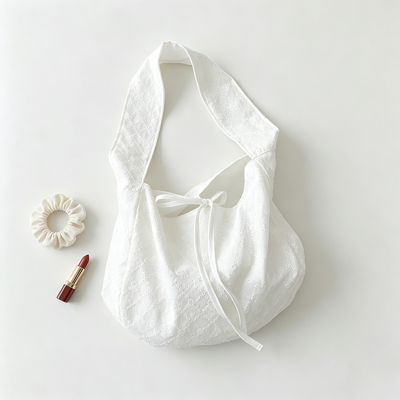 Ruched Drawstring Handbag