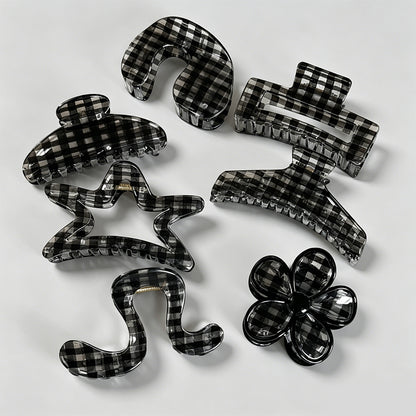 Plaid Claw Clip