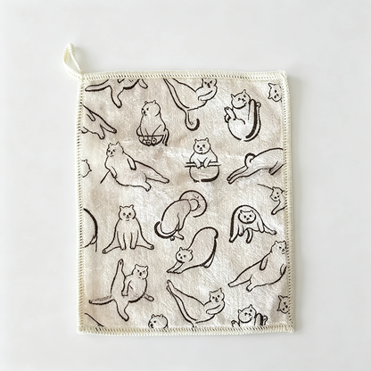 Cat Pattern Dish Cloth