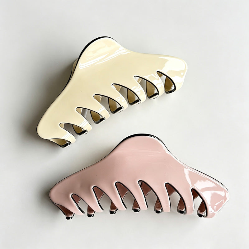 Large Solid Color Hair Claw Clip