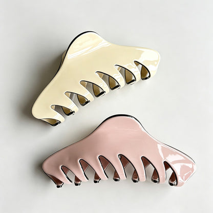 Large Solid Color Hair Claw Clip