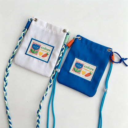 Embroidered Phone Crossbody Pouch