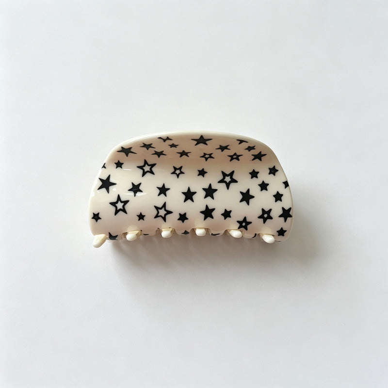 Star Print Acrylic Hair Claw