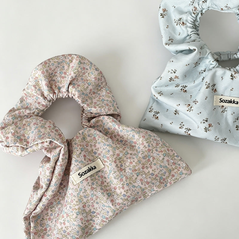 Floral Print Small Open Top Handbag