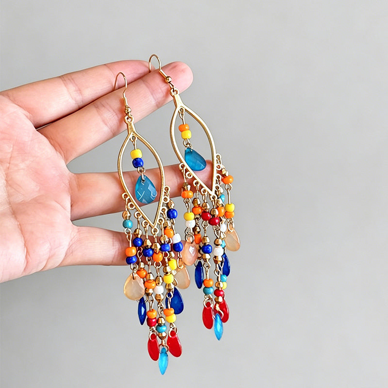 Retro Ethnic Boho Tassel Pearl - Shopdayla Wholesale - #1570