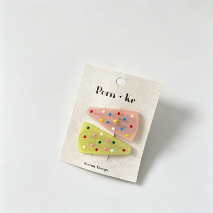 Pom Bar Hair Clips