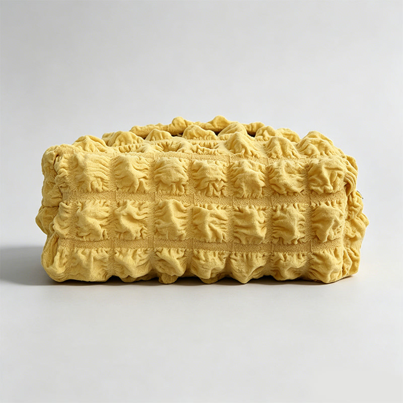 Bubble Grid Textured Fabric Tissue Storage Box