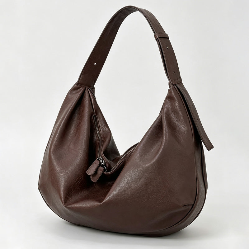 Slouchy Crescent Shoulder Bag