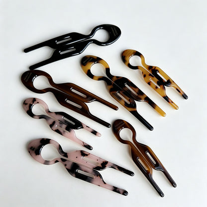 U‑Shape Acetate Hair Fork Pin