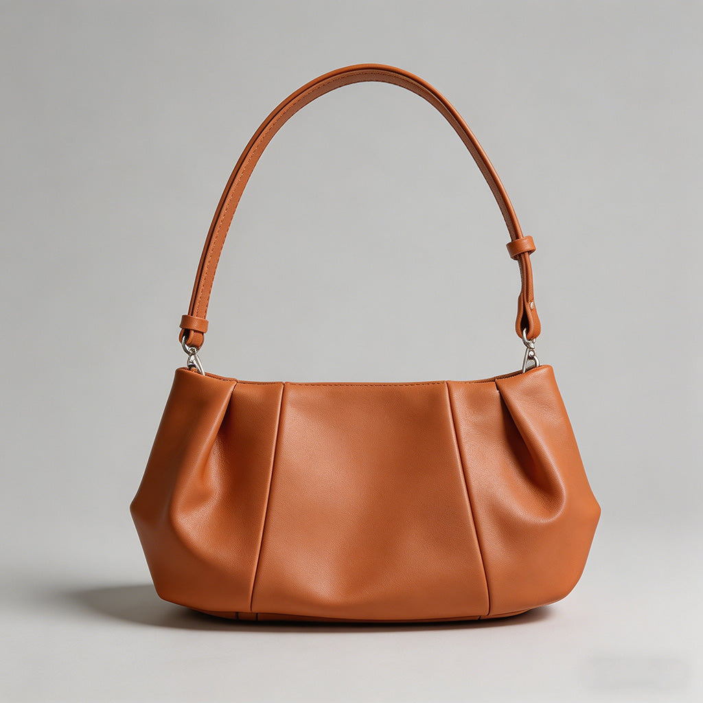 Soft Leather Ruched Shoulder B - Shopdayla Wholesale - #5026