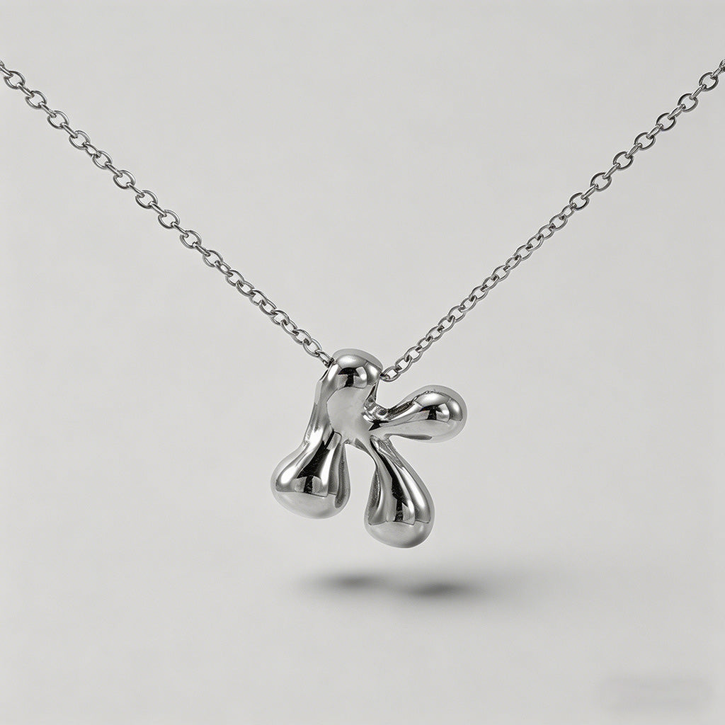 3D Bubble Letter Initial Neckl - Shopdayla Wholesale - #1394