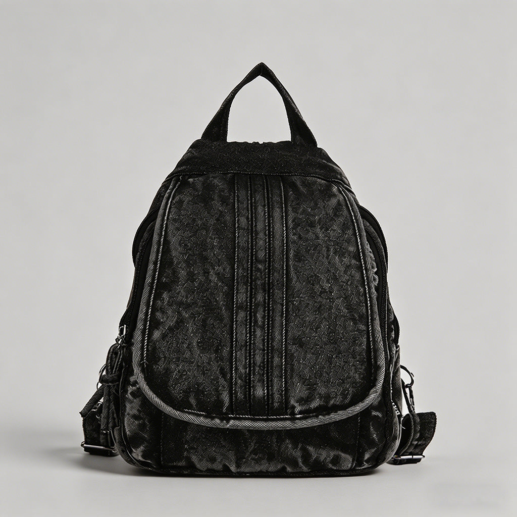 Distressed Denim Mini Backpack - Shopdayla Wholesale - #8754