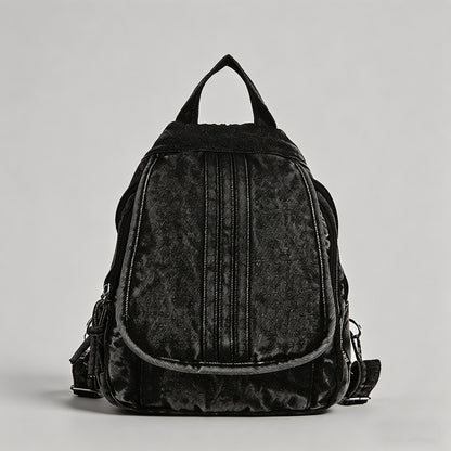 Distressed Denim Mini Backpack - Shopdayla Wholesale - #8754