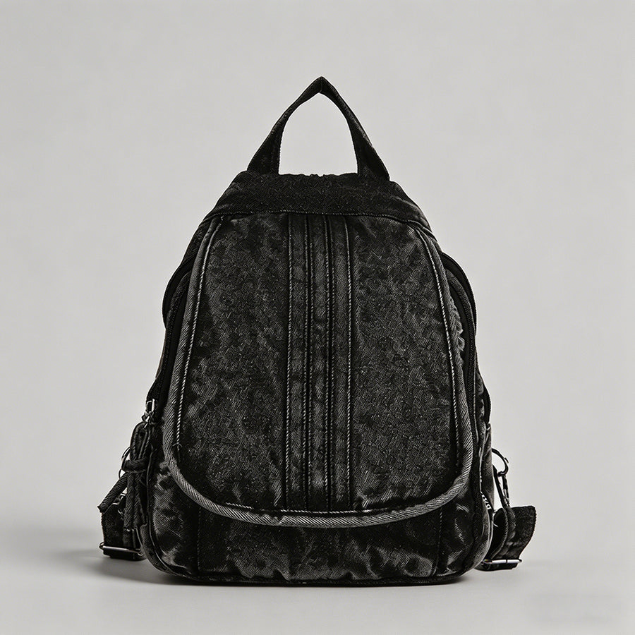 Distressed Denim Mini Backpack - Shopdayla Wholesale - #8754