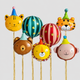 Red-Green Stripe Animal Set / One Size