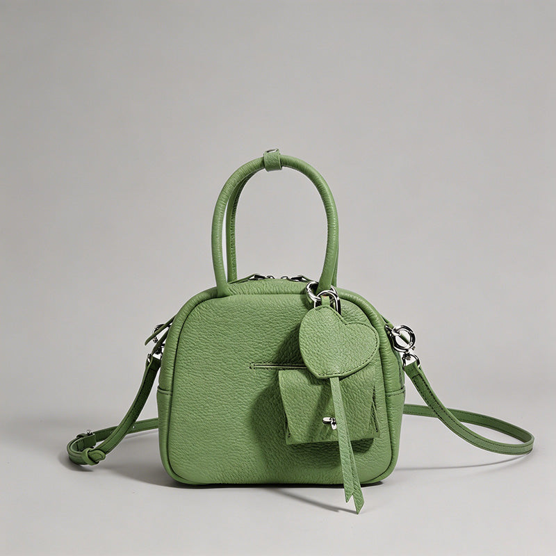 Boston-Style Mini Leather Bag - Shopdayla Wholesale - #8002