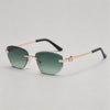Gold Frame / Gradient Green Lens / One Size