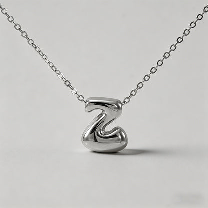 3D Bubble Letter Initial Neckl - Shopdayla Wholesale - #9874