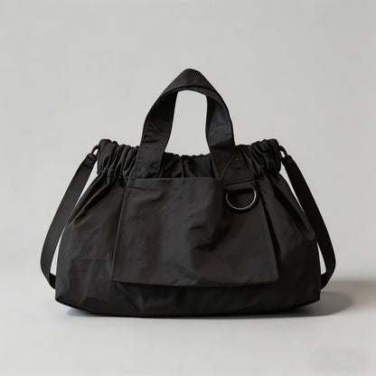 Ruched Nylon Hobo Shoulder Bag - Shopdayla Wholesale - #4626