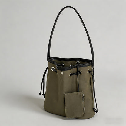 Canvas Drawstring Bucket Shoul - Shopdayla Wholesale - #1874