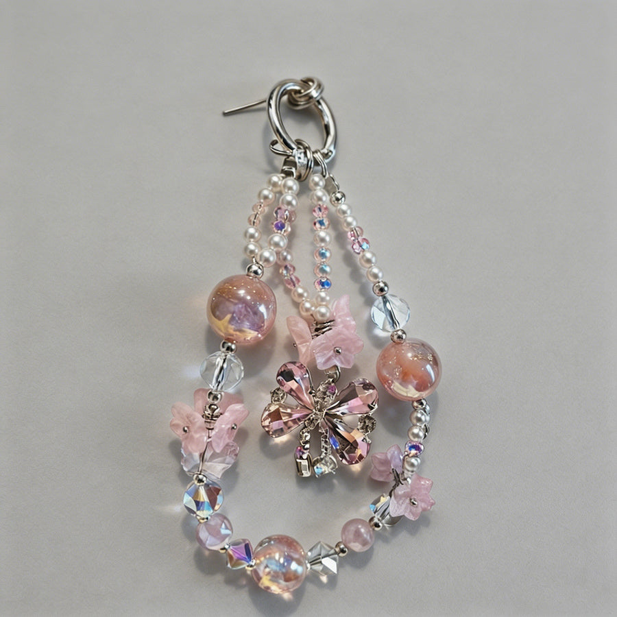 Beaded Butterfly Phone Chain - Shopdayla Wholesale - #8866