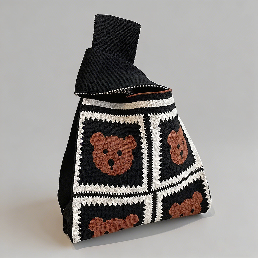 Cute Knit Tote Bag - Shopdayla Wholesale - #9522