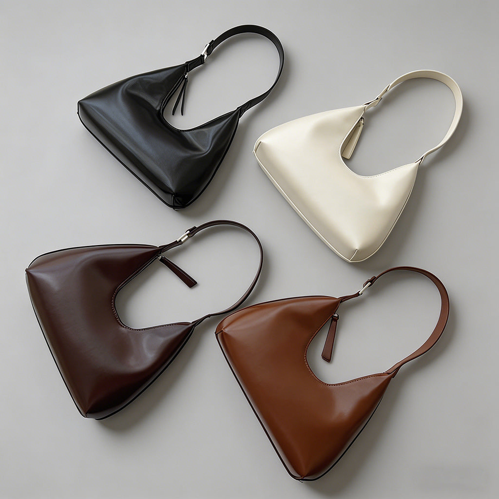 Minimalist Vegan Leather Hobo - Shopdayla Wholesale - #8370