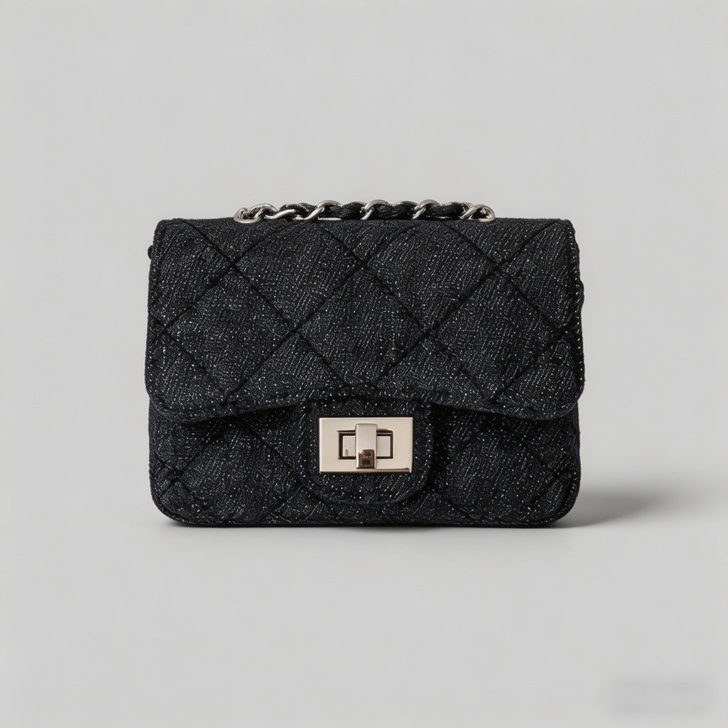 Vintage Quilted Denim Chain Cr - Shopdayla Wholesale - #8386