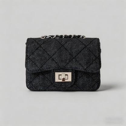 Vintage Quilted Denim Chain Cr - Shopdayla Wholesale - #8386