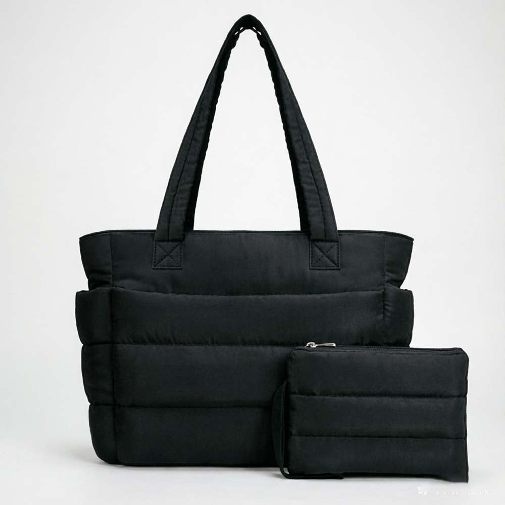 Quilted Puffer Tote Bag - Shopdayla Wholesale - #1586