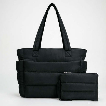 Quilted Puffer Tote Bag - Shopdayla Wholesale - #1586