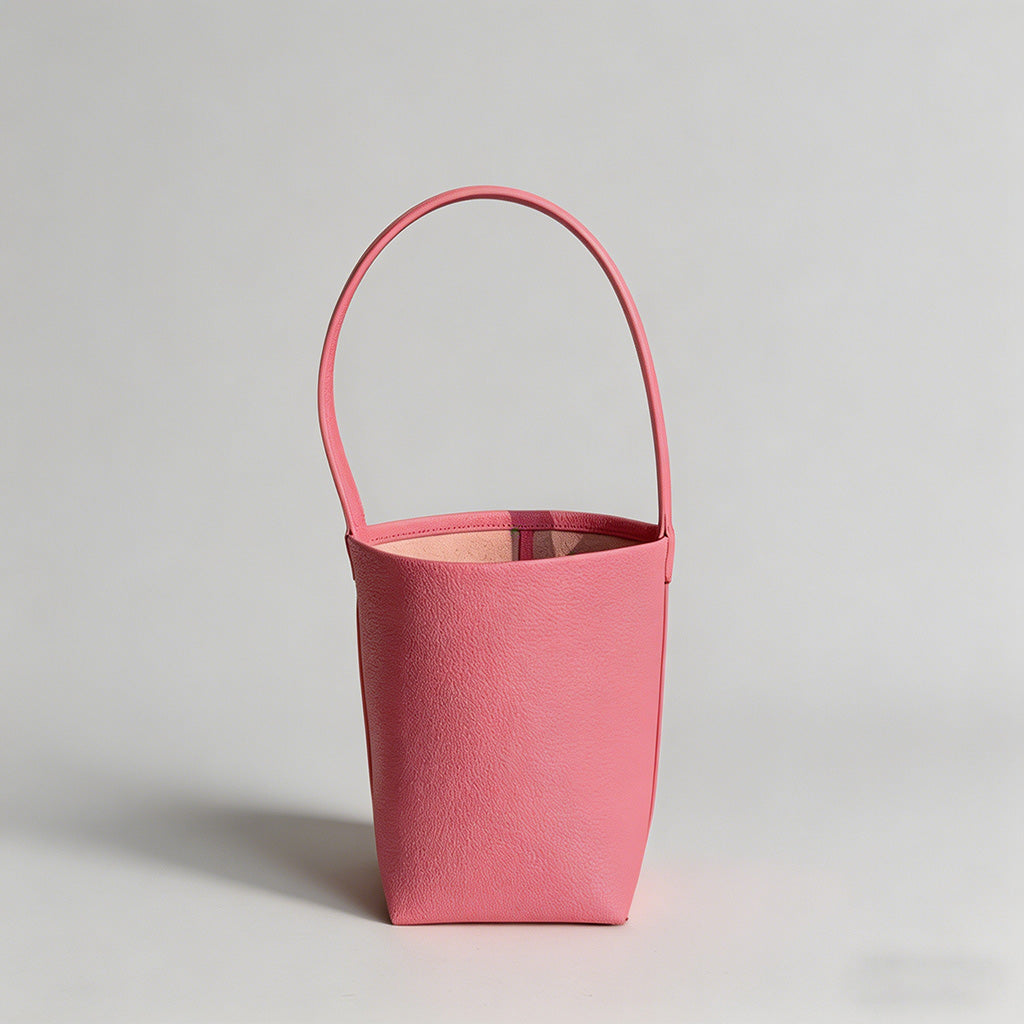Minimalist Pebbled Leather Buc - Shopdayla Wholesale - #7266