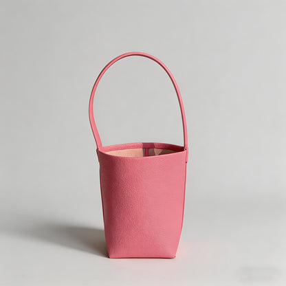 Minimalist Pebbled Leather Buc - Shopdayla Wholesale - #7266