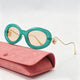Green Frame / Champagne Lens / One Size