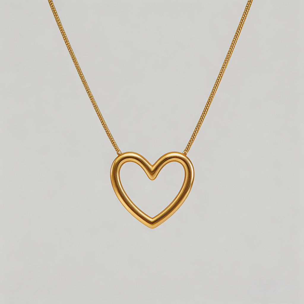 Open Shape Snake Chain Necklac - Shopdayla Wholesale - #1474