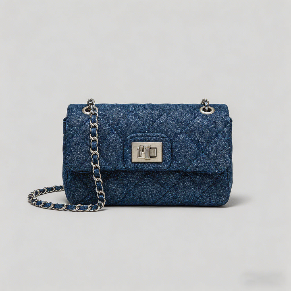 Vintage Quilted Denim Chain Cr - Shopdayla Wholesale - #0082