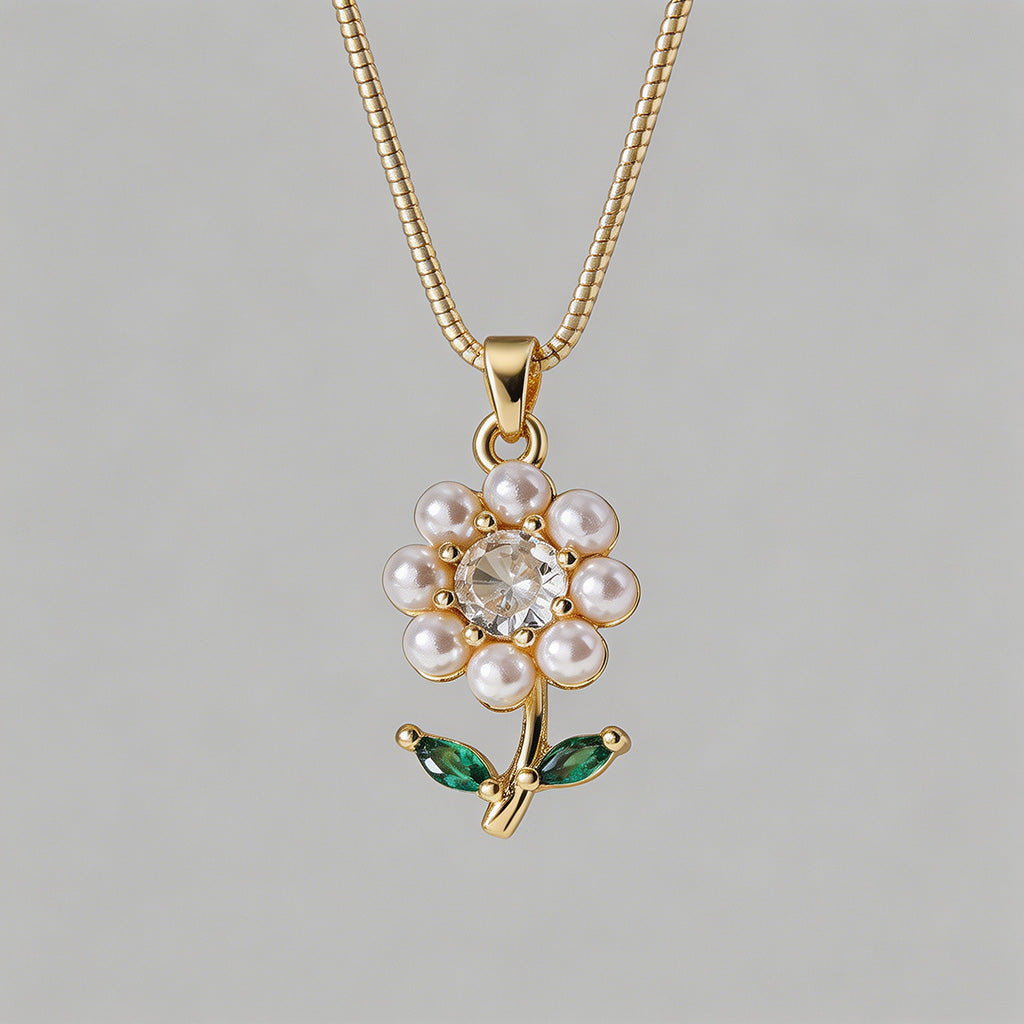 Flower Pendant Necklace - Shopdayla Wholesale - #6706