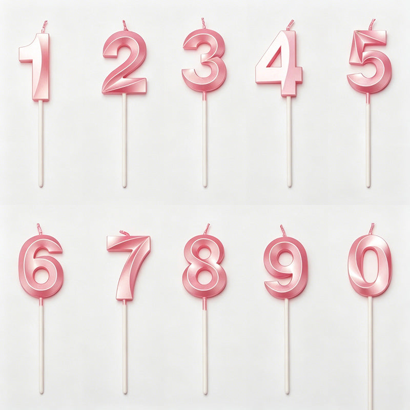 Metallic Finish Number Birthda - Shopdayla Wholesale - #2546