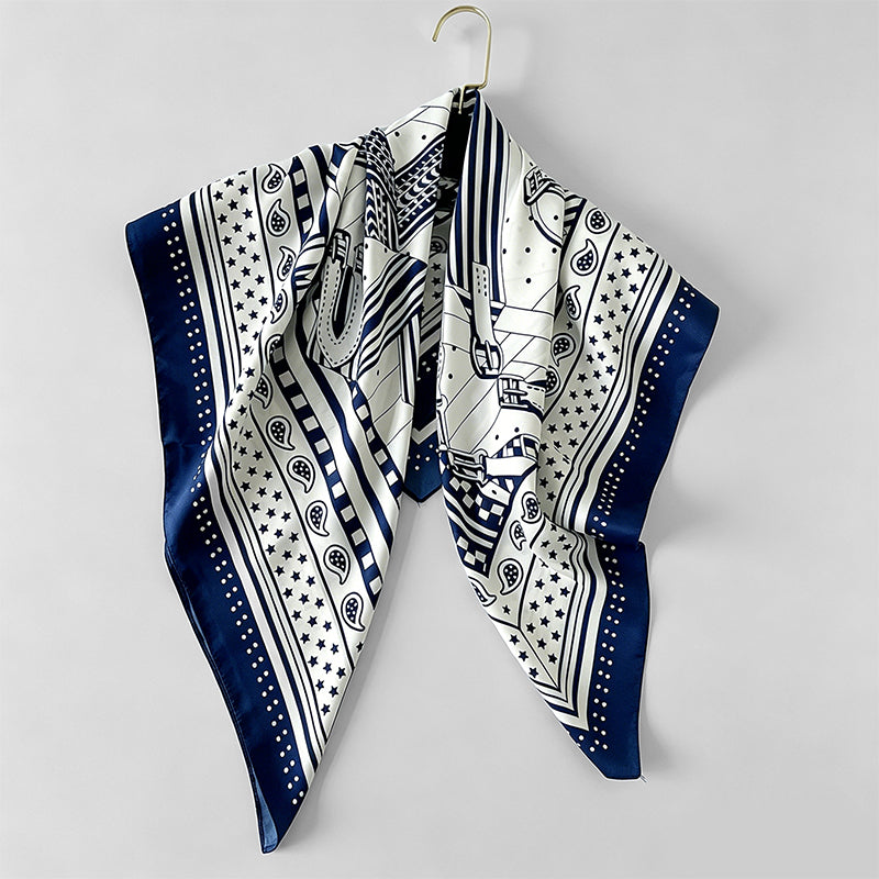Animal‑Stripe Print Large Squa - Shopdayla Wholesale - #8882