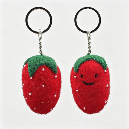 Crochet Fruit Keychain