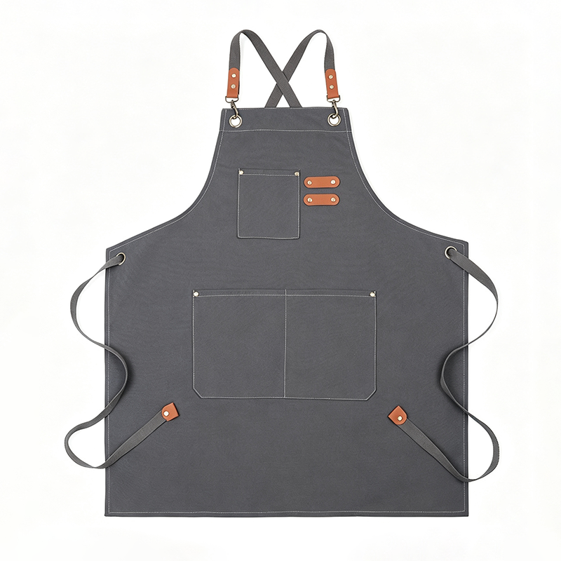 Cross‑Back Thick Canvas Apron