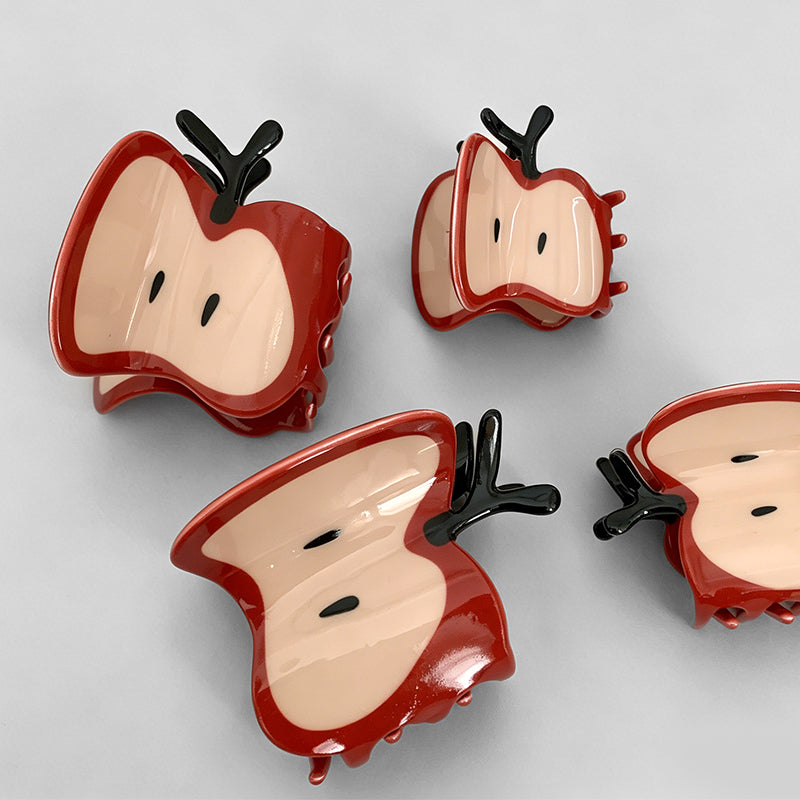 Vibrant Red Apple Shaped Hair - Shopdayla Wholesale - #4786