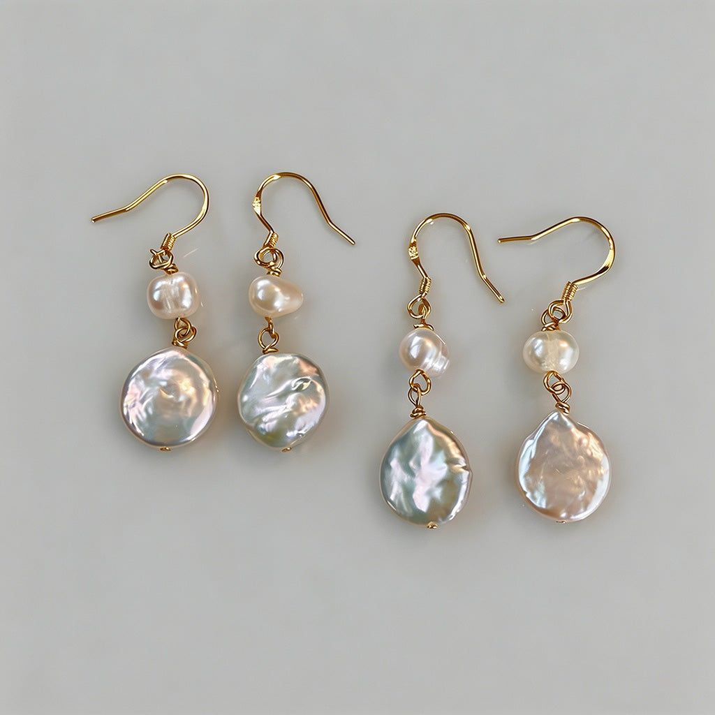 Vintage Baroque Pearl Drop Ear - Shopdayla Wholesale - #6850