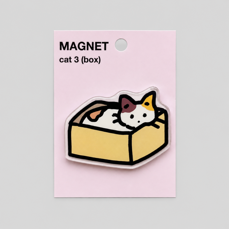 Cat Shape Acrylic Fridge Magnet