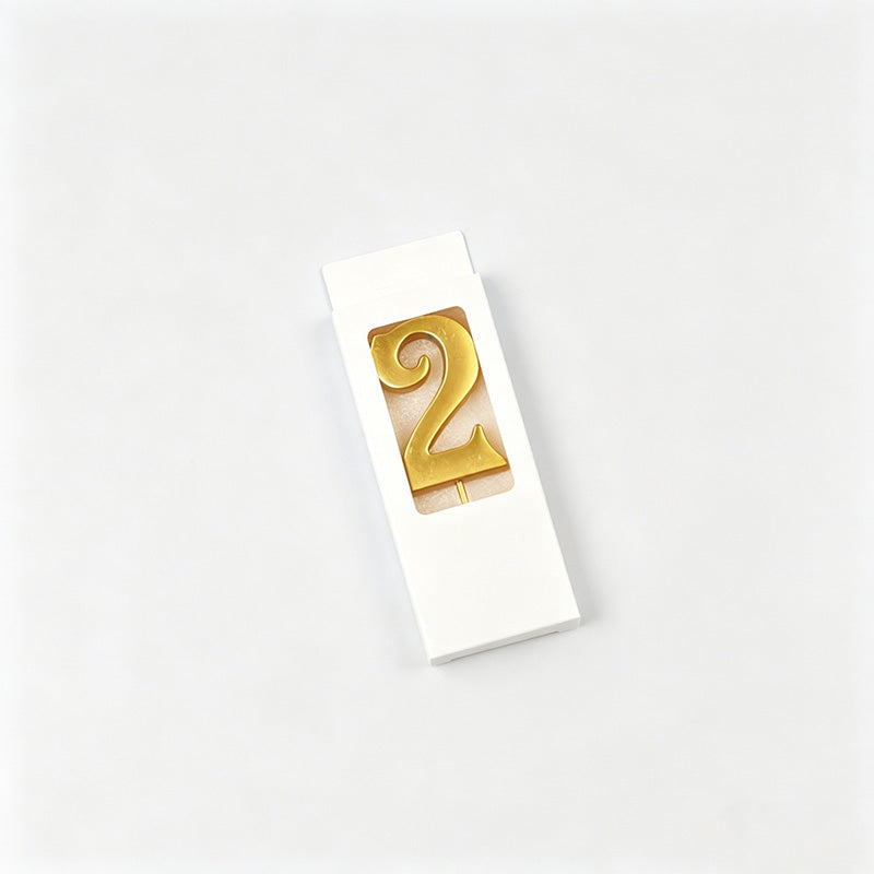 Gold Plated Number Birthday Ca - Shopdayla Wholesale - #5090