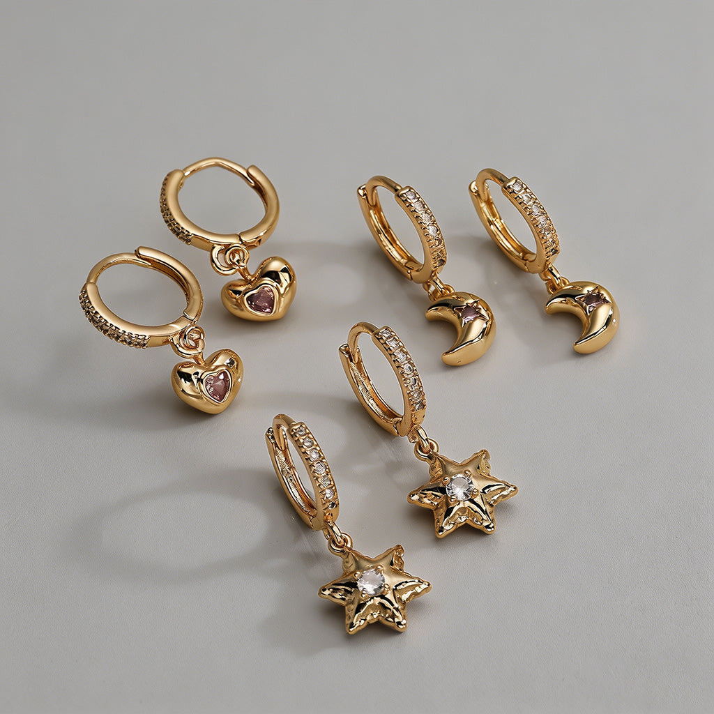 Gold Huggie Hoop Earring - Shopdayla Wholesale - #2370