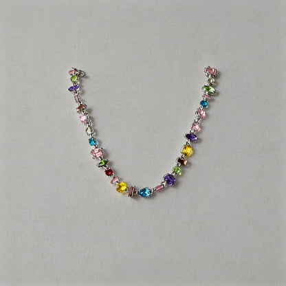 Multicolor Gemstone Tennis Bra - Shopdayla Wholesale - #3154