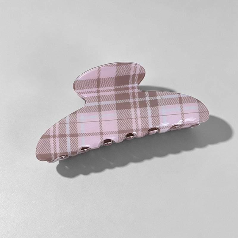 Gentle Pink-Brown Plaid Patter - Shopdayla Wholesale - #6178