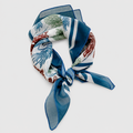 Vintage Floral Square Scarf - Shopdayla Wholesale - #3458