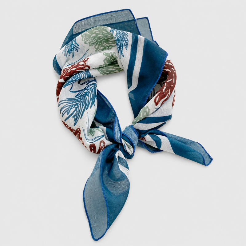 Vintage Floral Square Scarf - Shopdayla Wholesale - #3458